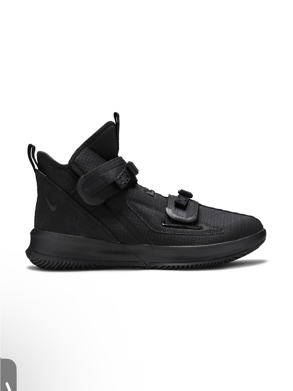 Nike LeBron Soldier 13 SFG Triple Black Basketball Shoes Men's Size 12